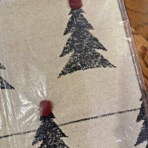 NEW 18" SQ Pottery Barn Christmas Tree Pom Pom Topper Pillow Cover | NIP 4608420
